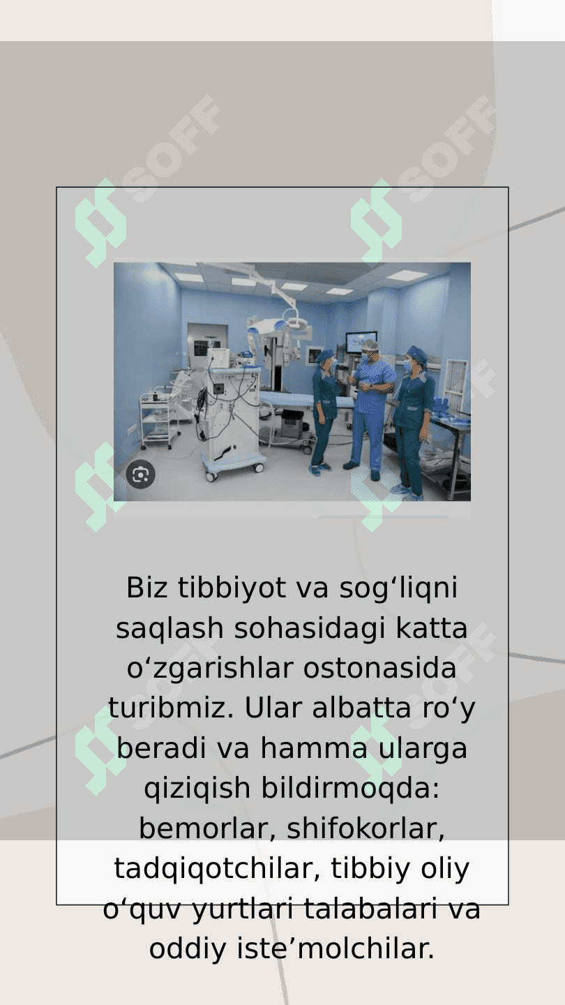 Zamonaviy tibbiyot texnologiyalari 2