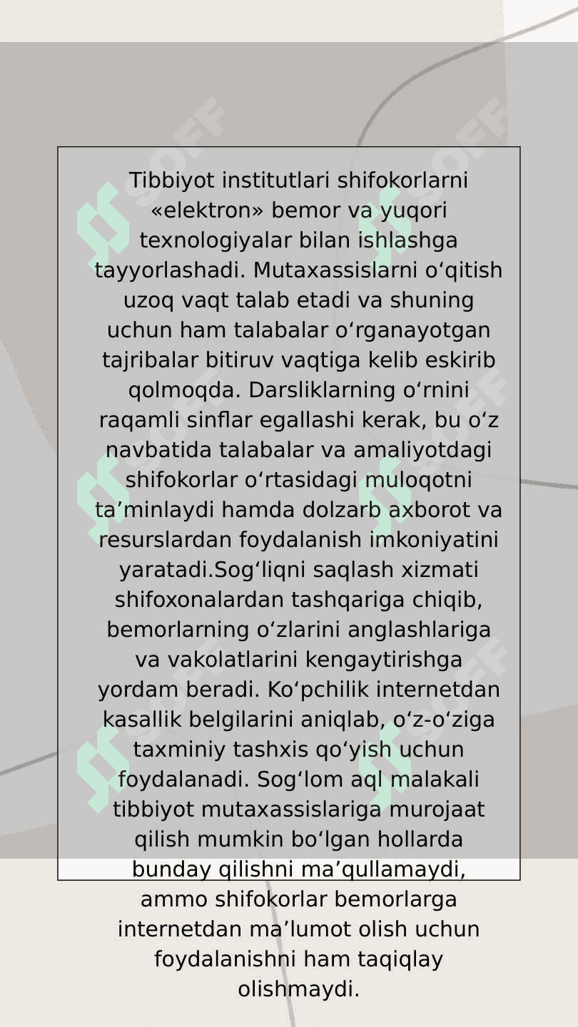 Zamonaviy tibbiyot texnologiyalari 4
