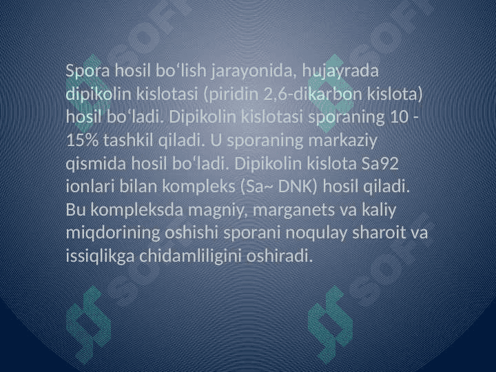Mikroorganizmlarni doimiy boʻlmagan struktura elementlari 6