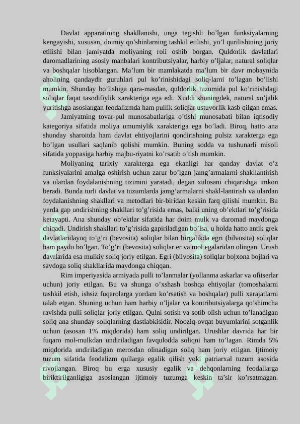 Moliyaning fan sifatida shakllanishi va taraqqiyoti 2