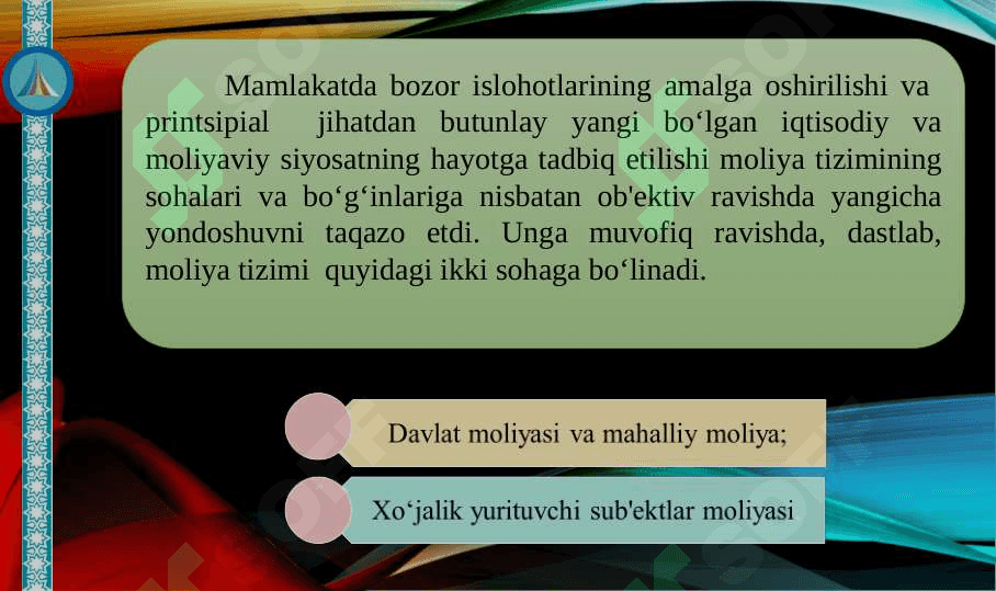 MOLIYA TIZIMI 5