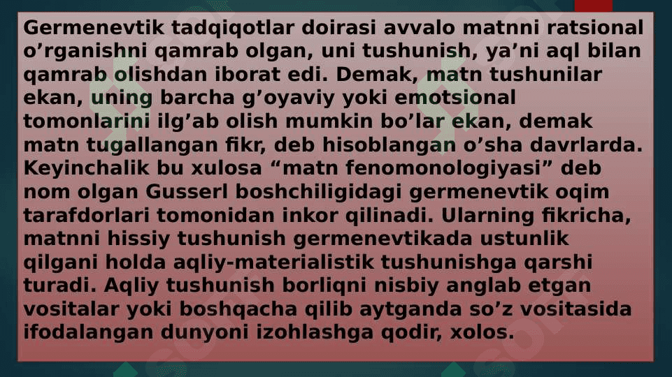 Badiiy asarning germenevtik tahlili mezonlari 4