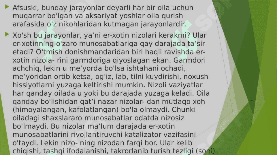 Oilaviy nizolar va er-xotin nizolari 7