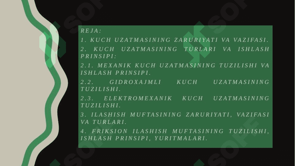 Transport vositalarining kuch uzatmasi va ilashish muftasi 2