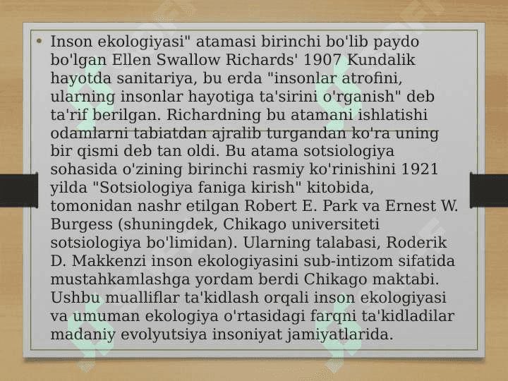 Inson ekologiyasi 5