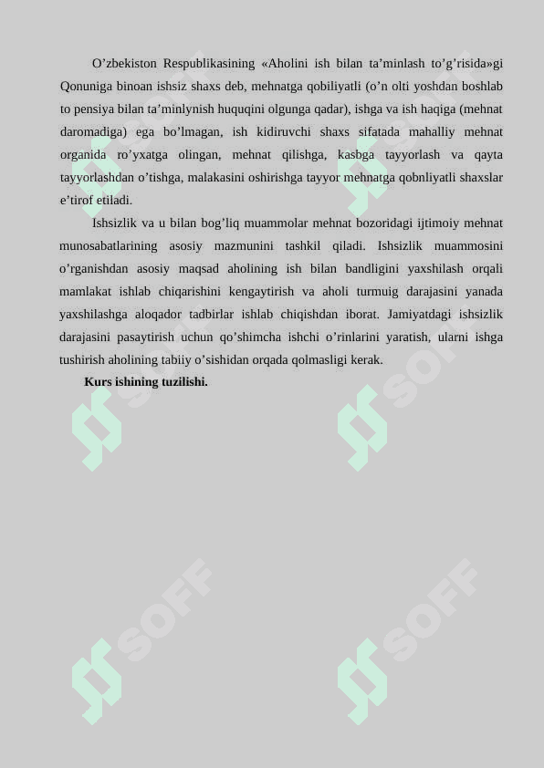 Ishsizlik kelib chiqish sabablari va nomoyon bo'lish shakillar 4