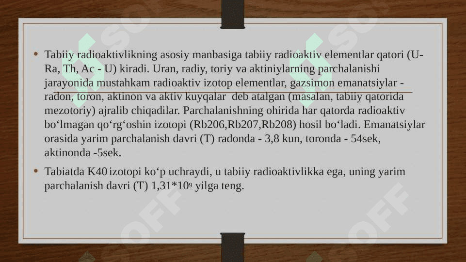 Yadroviy geofizika. Raiometriya 4