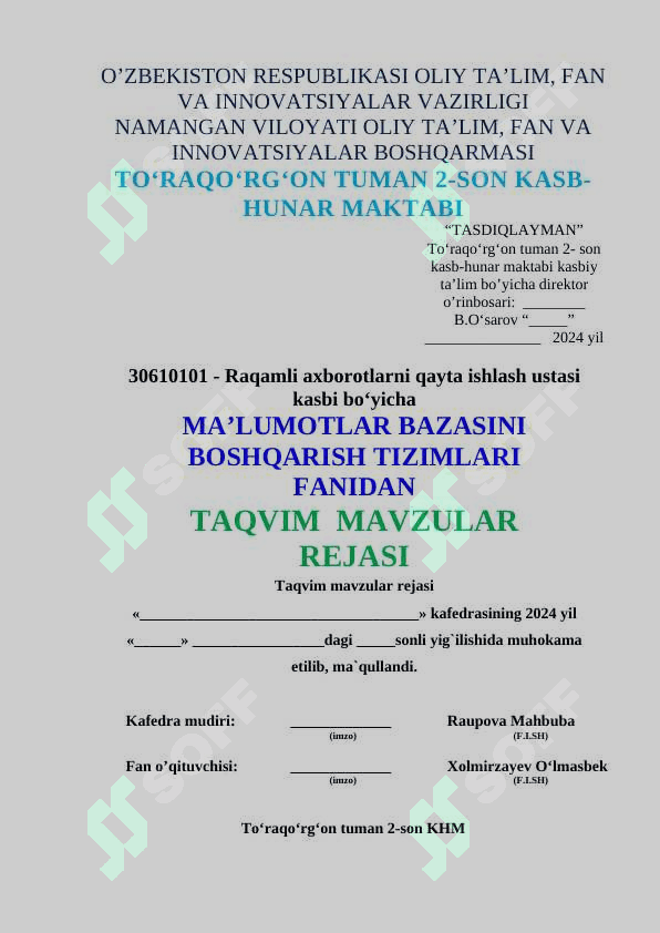 O'qitish materiallari to‘plami 4