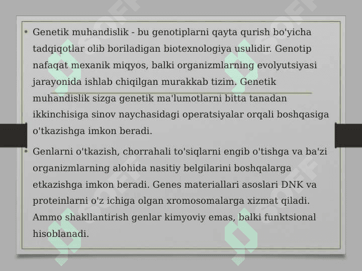Gen muhandisligida yordamida noyob oqsillarni sintezlash 4