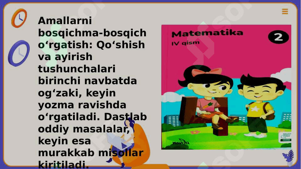 Arifmetik amallarni bajarish metodikasi 3