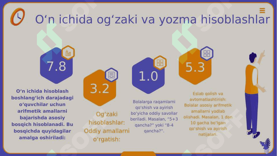 Arifmetik amallarni bajarish metodikasi 4