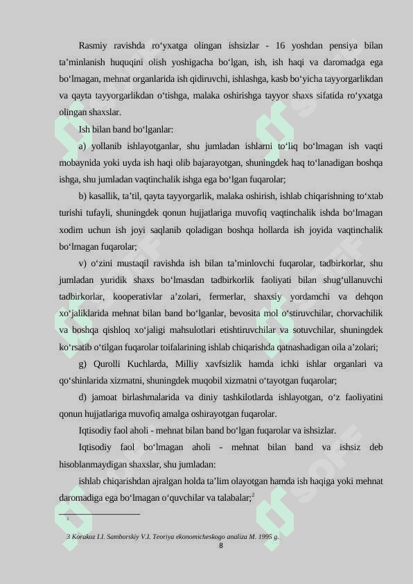 Firmalarda mehnat resurslaridan foydalanish samaradorligini oshirish yo’llari 8
