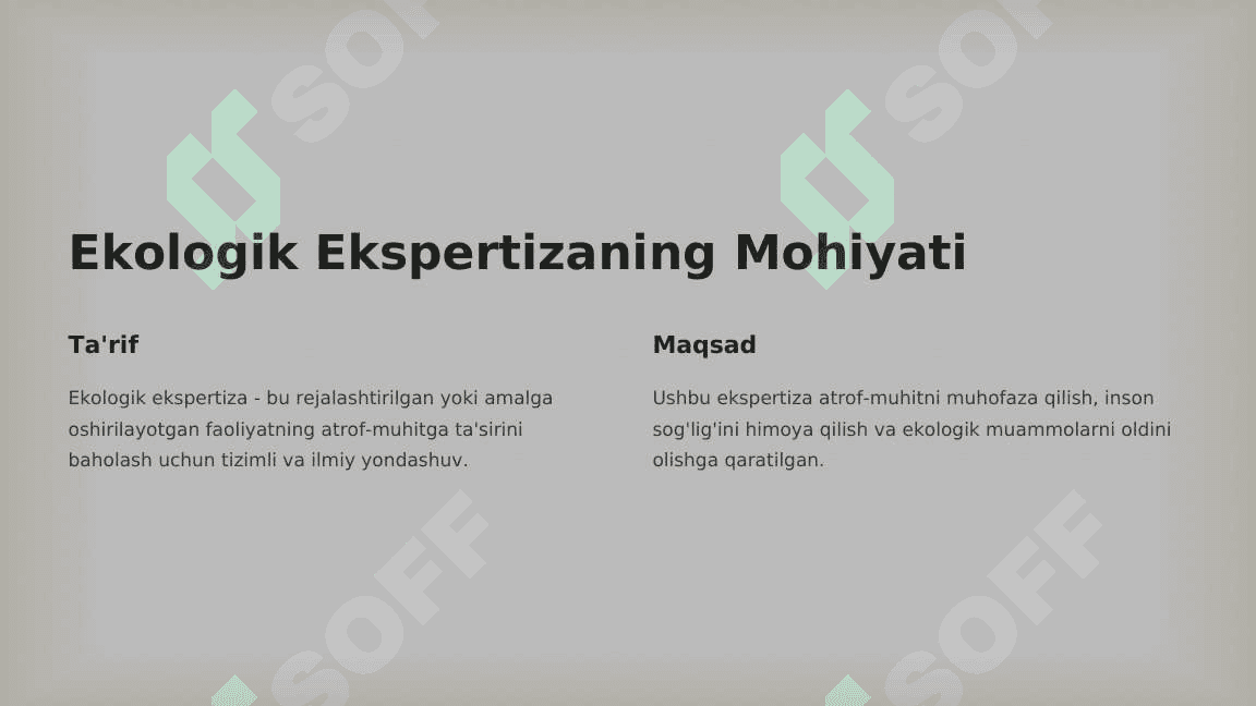 TEXNOLOGIK VA KORXONALAR EKOLOGIK EKSPERTIZASI 4