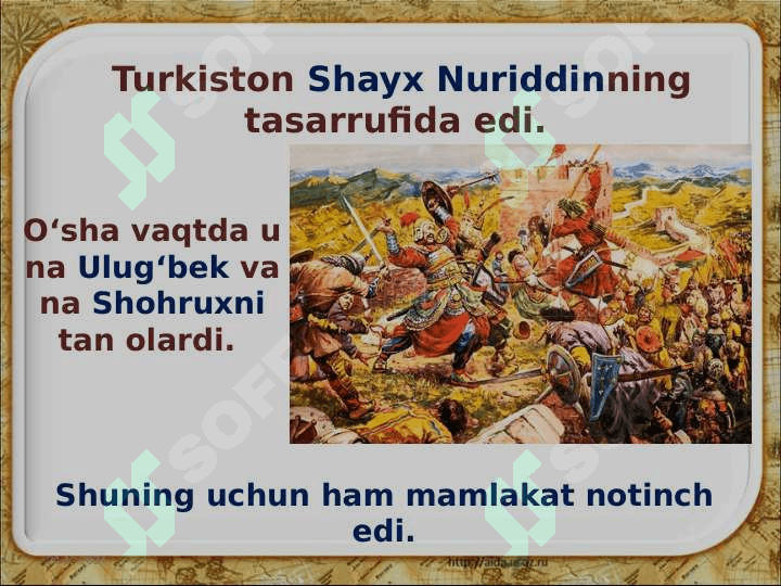 Mirzo Ulug‘bekning hukmronligidavrida Movarounnahr 6