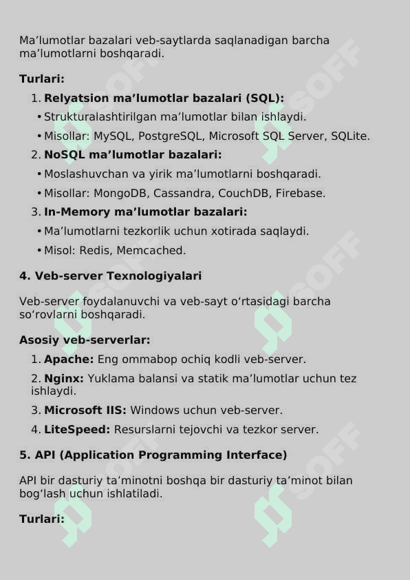 Web texnalogiyalar 4
