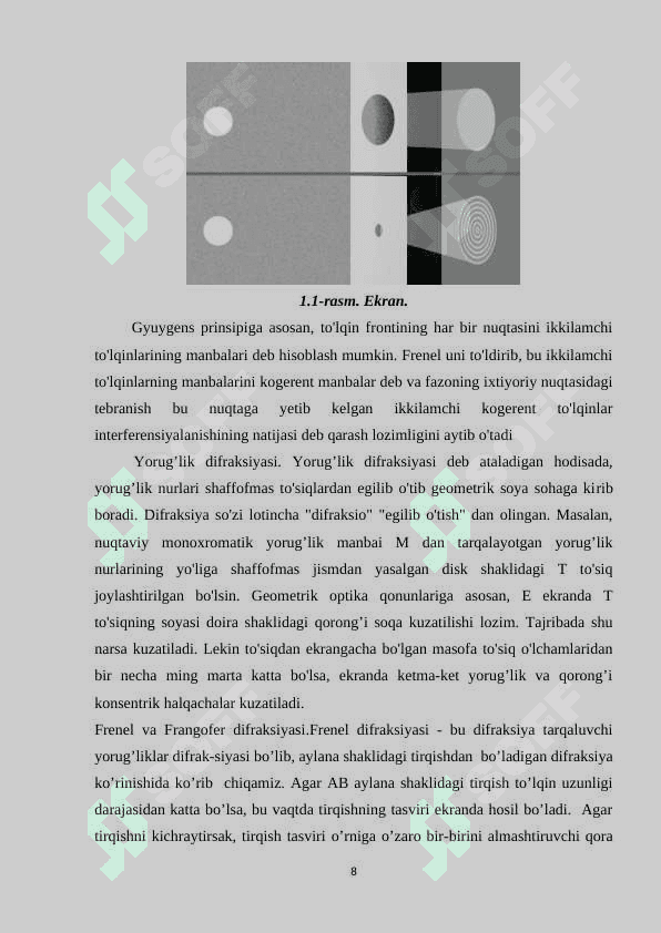 Frenel zonalari va fraungofer difraksiyasi 8