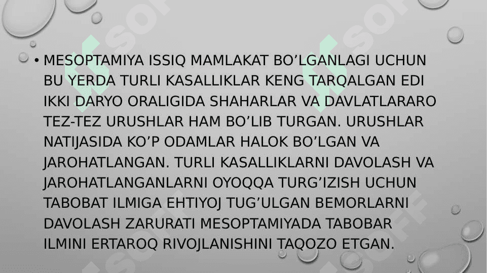 Mesopatamiyada tibbiyot tarixi 2