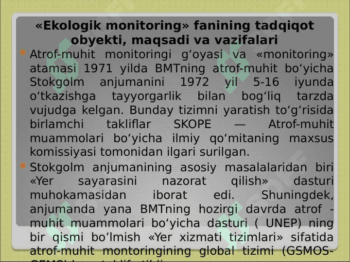 Ekomonitoringning nazariy va uslubiy asoslari 7