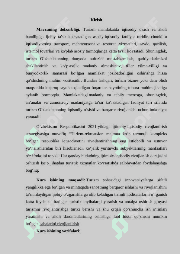 O’zbekistonning turizim va rekratsiya geografiyasi 4