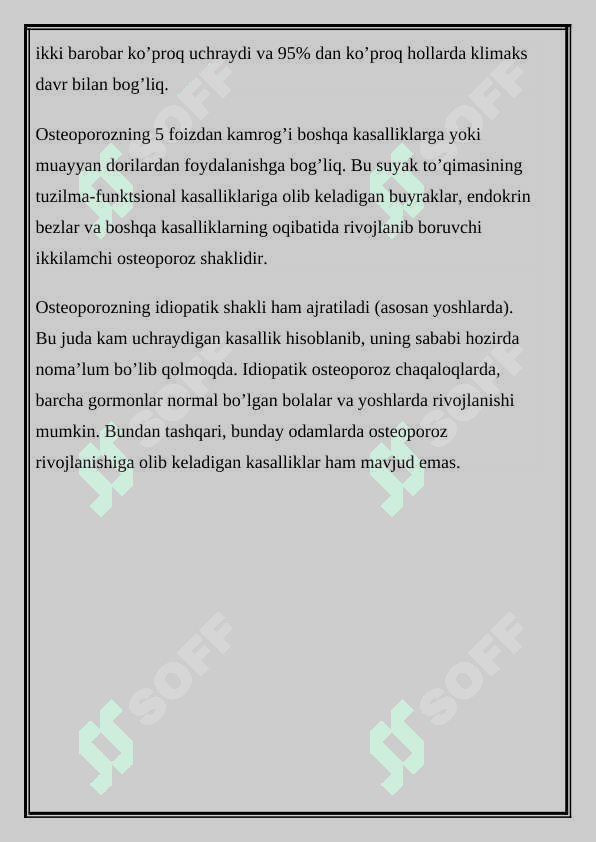Osteoporozlar ratsional terapiyasining tamoyillari 3