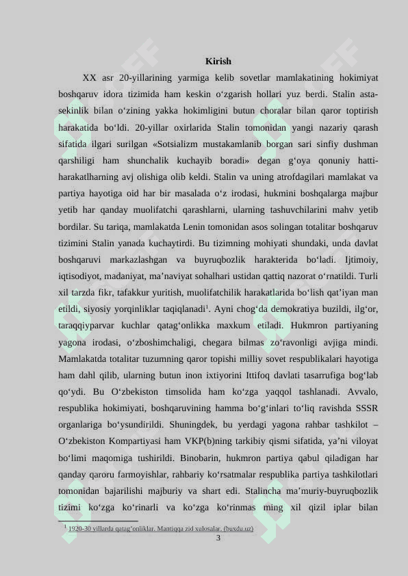 1947-1952 yillarda O’zbekistonda amalga oshirilgan qatag’on siyosati 3