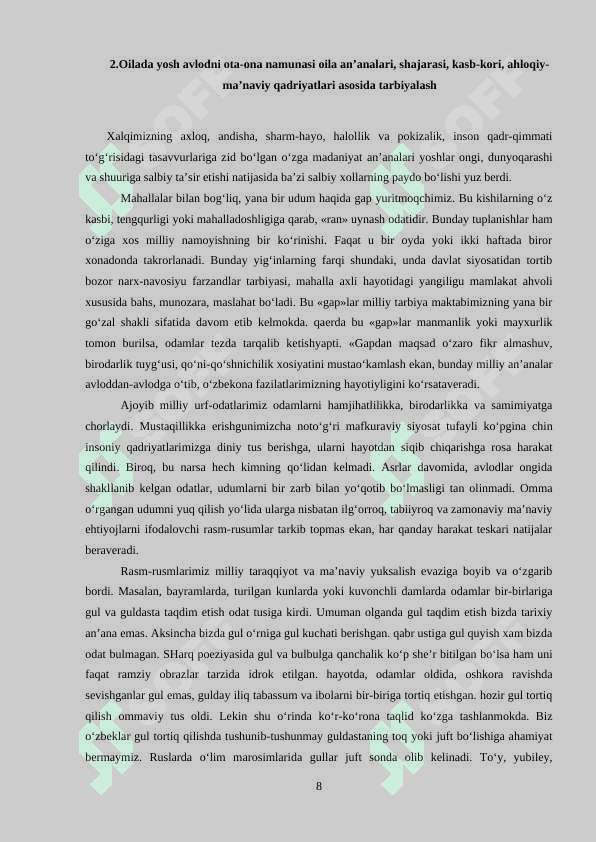 SHAXS TARBIYASI VA UNING IJTIMOIYLASHUVIDA OILANING O‘RNI.docx 8