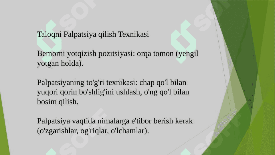 Taloqni palpatsiya va perkusiyasi 7
