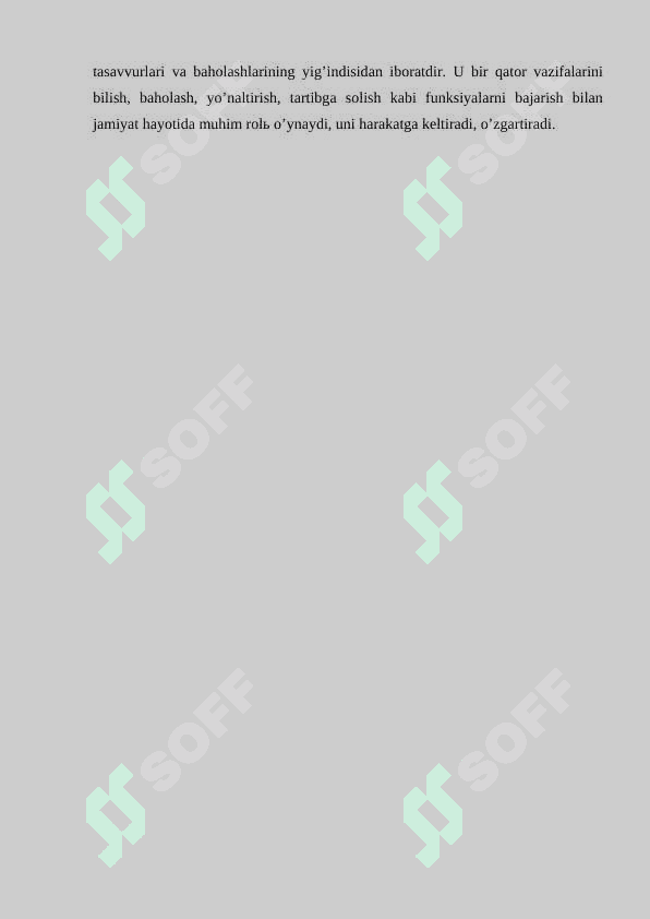SIYOSIY MАDАNIYAT, SIYOSIY MАFKURАLАR 6