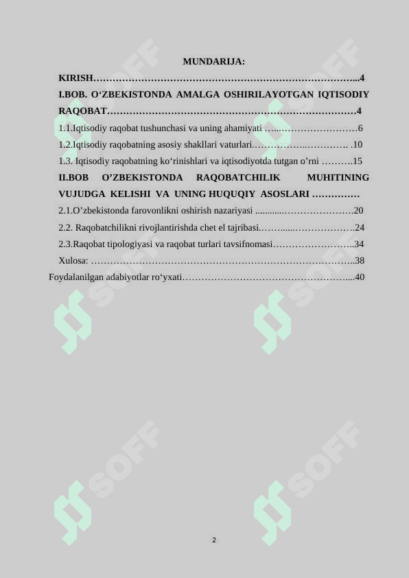Iqtisodiy raqobat mohiyati, uni amalga oshirish zarurati 2