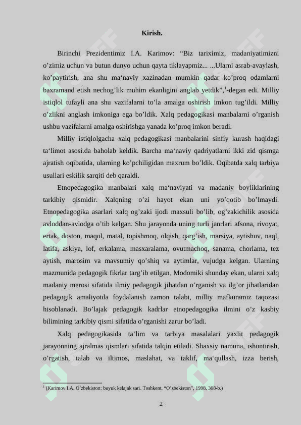 Xalq pedagogikasining milliy tarbiya tizimida tutgan o‘rni.doc 2