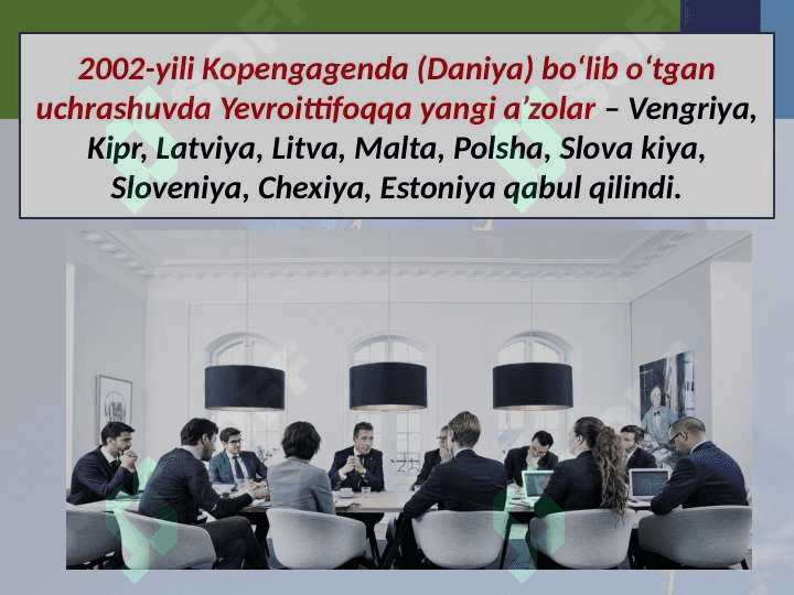 G‘arb mamlakatlarida integratsiyalashuv jarayonlarining jadallashuvi. Yevropa ittifoqi va AQSH munosabatlari 3