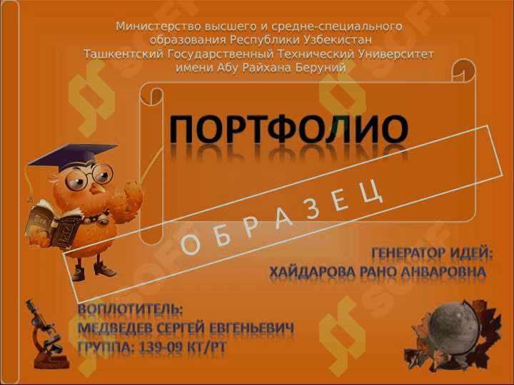 Образец ПОРТФОЛИО 3