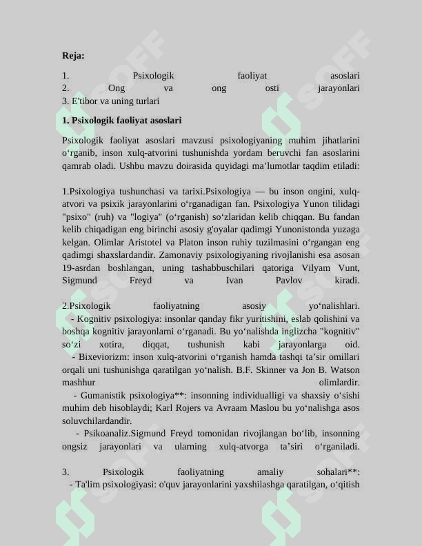 Psixolog faoliyati prinsiplari referat 3