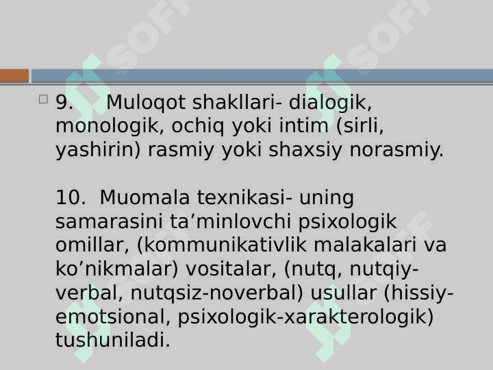 Muloqot psixologiyasi 6