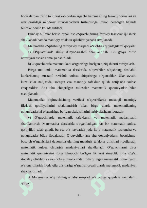 Matinli masalalarni yechishga oʻrgatish metodikasi 8