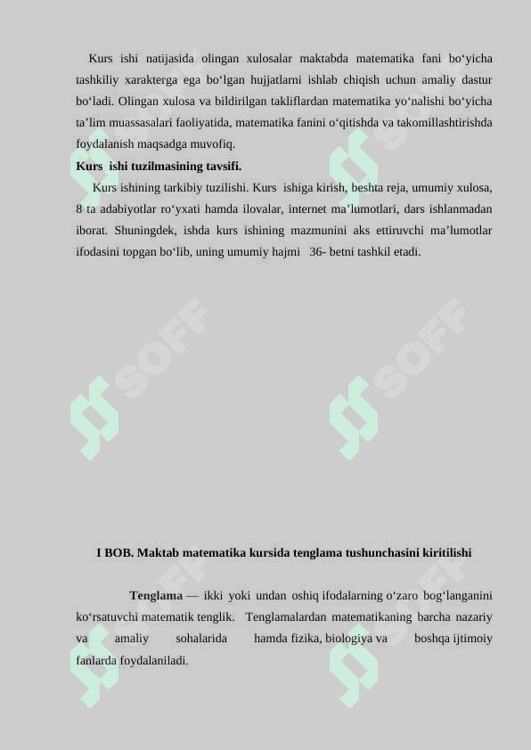 Maktab matematika kursida tenglama o'qitilishi 6