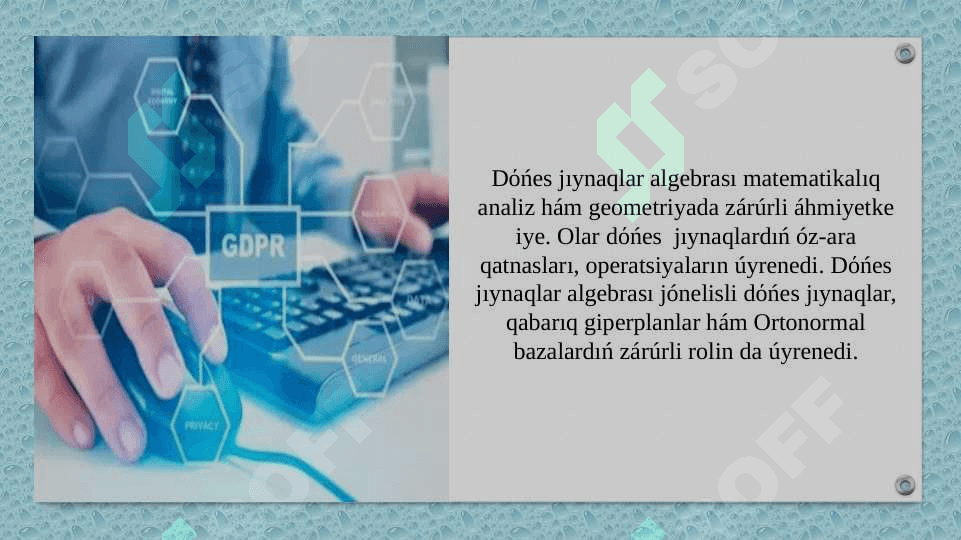 Dóńes programmalastırıw 8