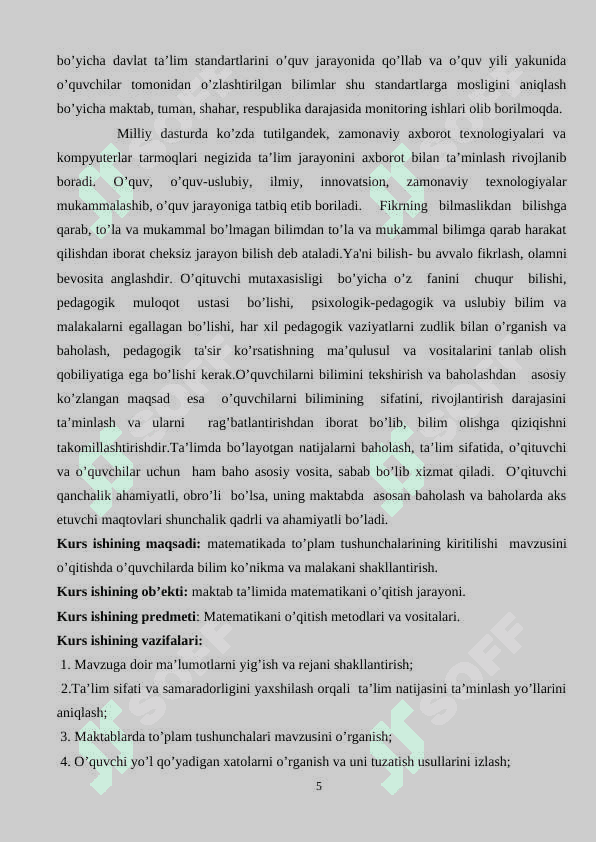 Matematika o’qitishda to’plam tushunchasini interfaol metodlarda o’qitish 5