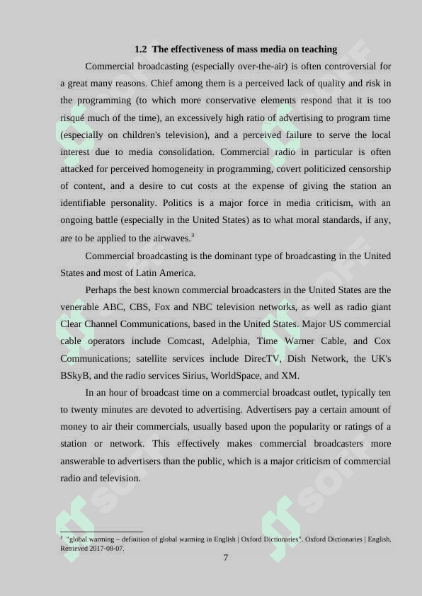 MASS MEDIA EFFECT ON TEACHING ENLISH FOR ACADEMIC PURPOSES 7