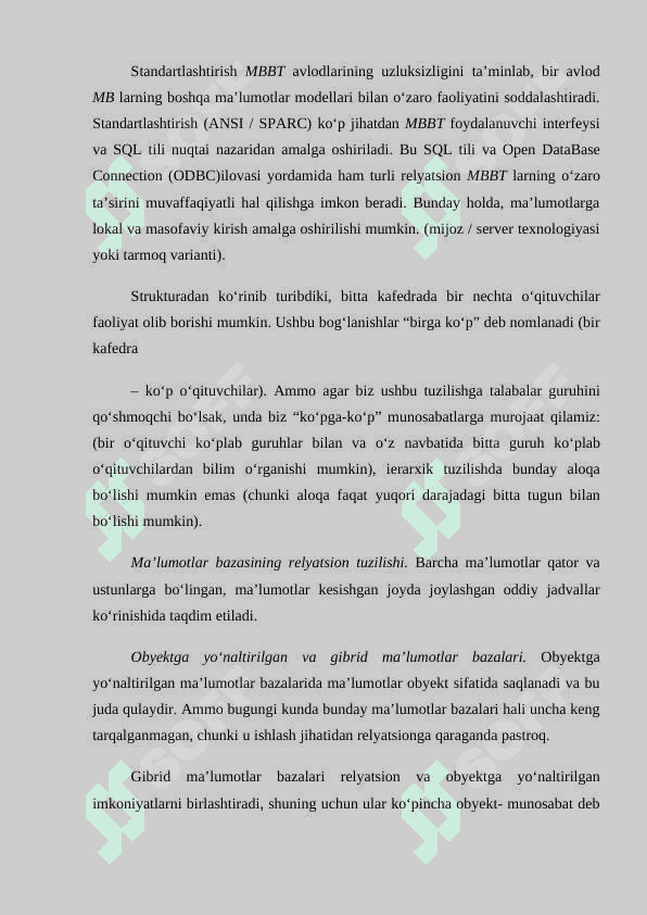 KATTA MA'LUMOTLARNI QAYTA ISHLASH TEXNOLOGIYALARI 6