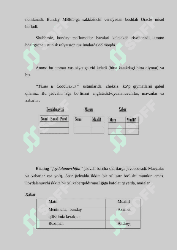 KATTA MA'LUMOTLARNI QAYTA ISHLASH TEXNOLOGIYALARI 7