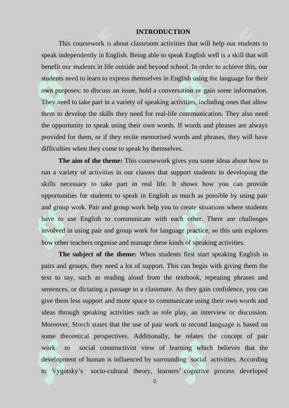 THE ADVANTAGES AND DISADVANTAGES OF PAIR AND GROUP WORK IN TEACHING PROCESS 2