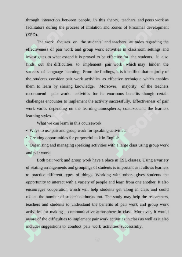 THE ADVANTAGES AND DISADVANTAGES OF PAIR AND GROUP WORK IN TEACHING PROCESS 3