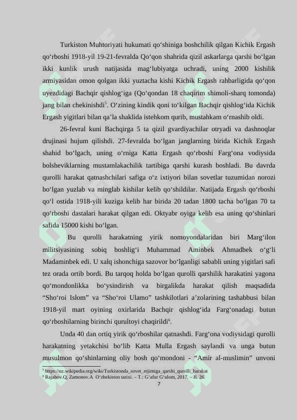 Milliy istiqlolchilik harakati tarixida Madaminbekning o’rni 7