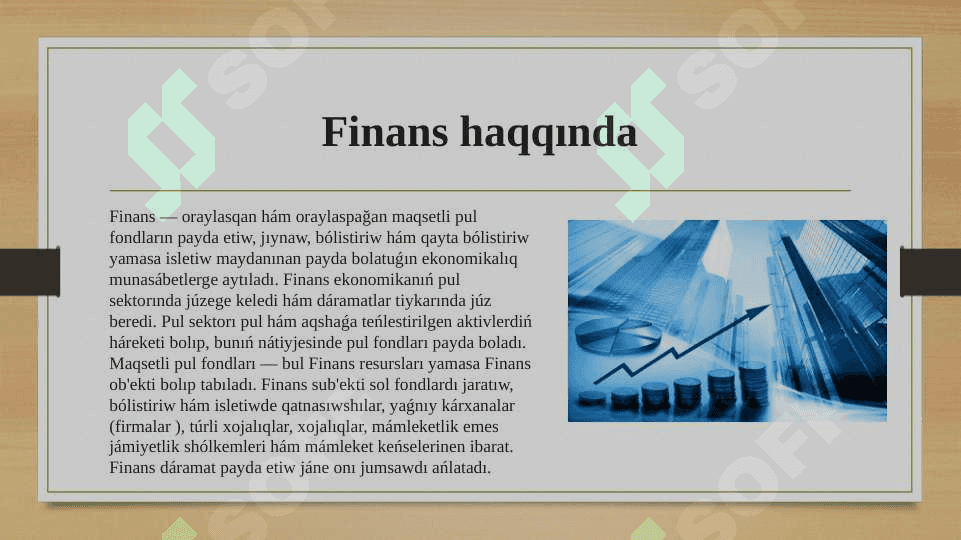 Finans-ekonomika xaliqtin bantligin tamiynlew 2