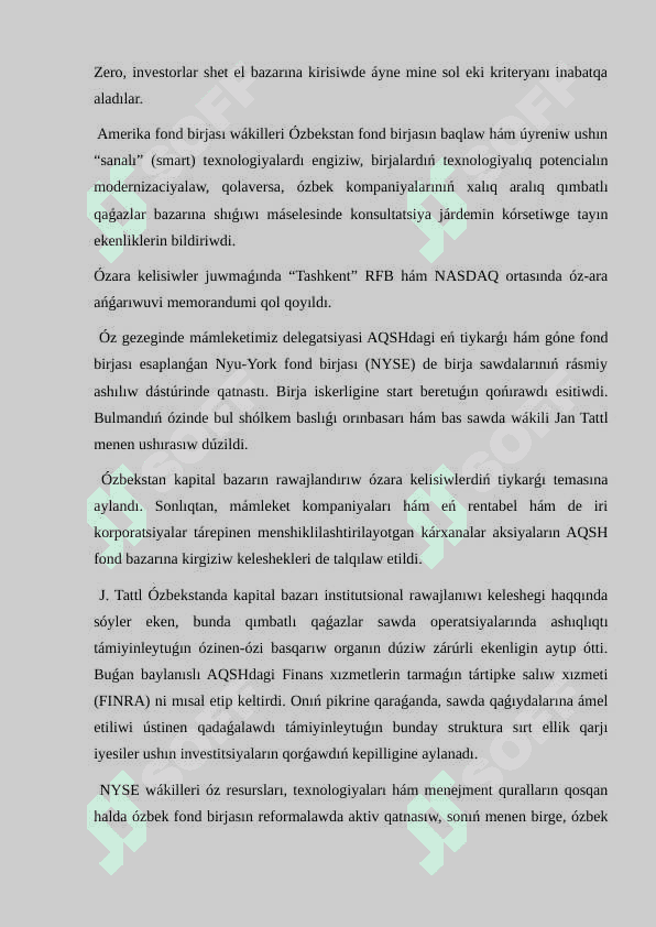 Fond birjaları hám fond bazarı qatınasıwshıları 3