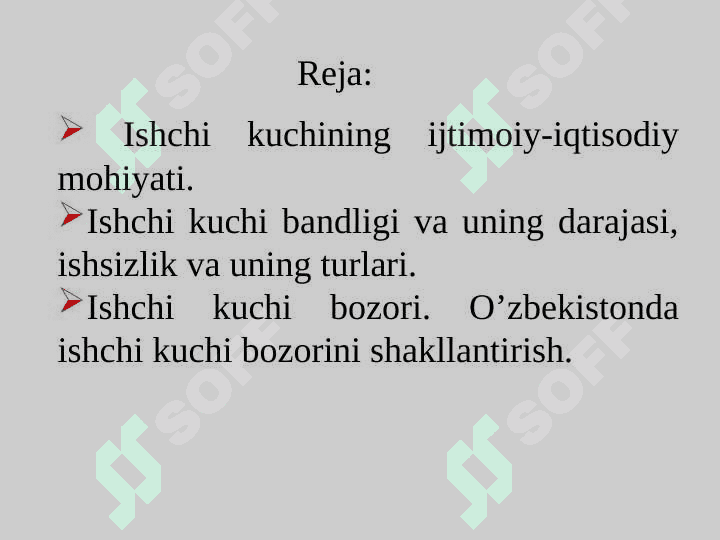 Ishchi kuchi, uning bandligi va ishsizlik 2