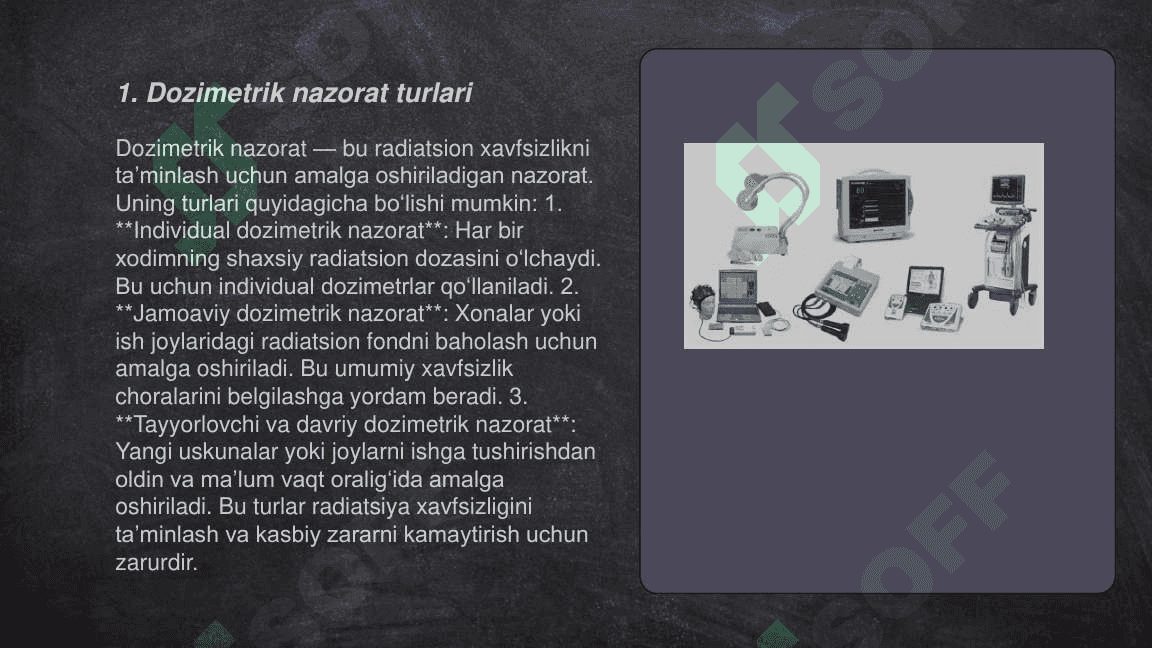 Dozimetrik asboblar(AI) 3