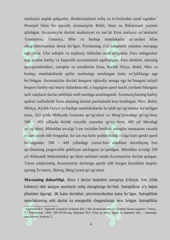 O‘rta Osiyo satrapliklarida boshqaruv tizimi 4