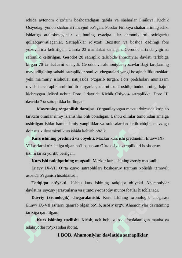O‘rta Osiyo satrapliklarida boshqaruv tizimi 5